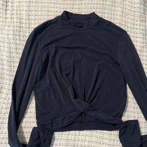Cropped Long-Sleeved Top
